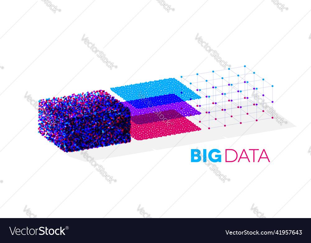 Big data with structuring map reduce vector image Big data with structuring map reduce