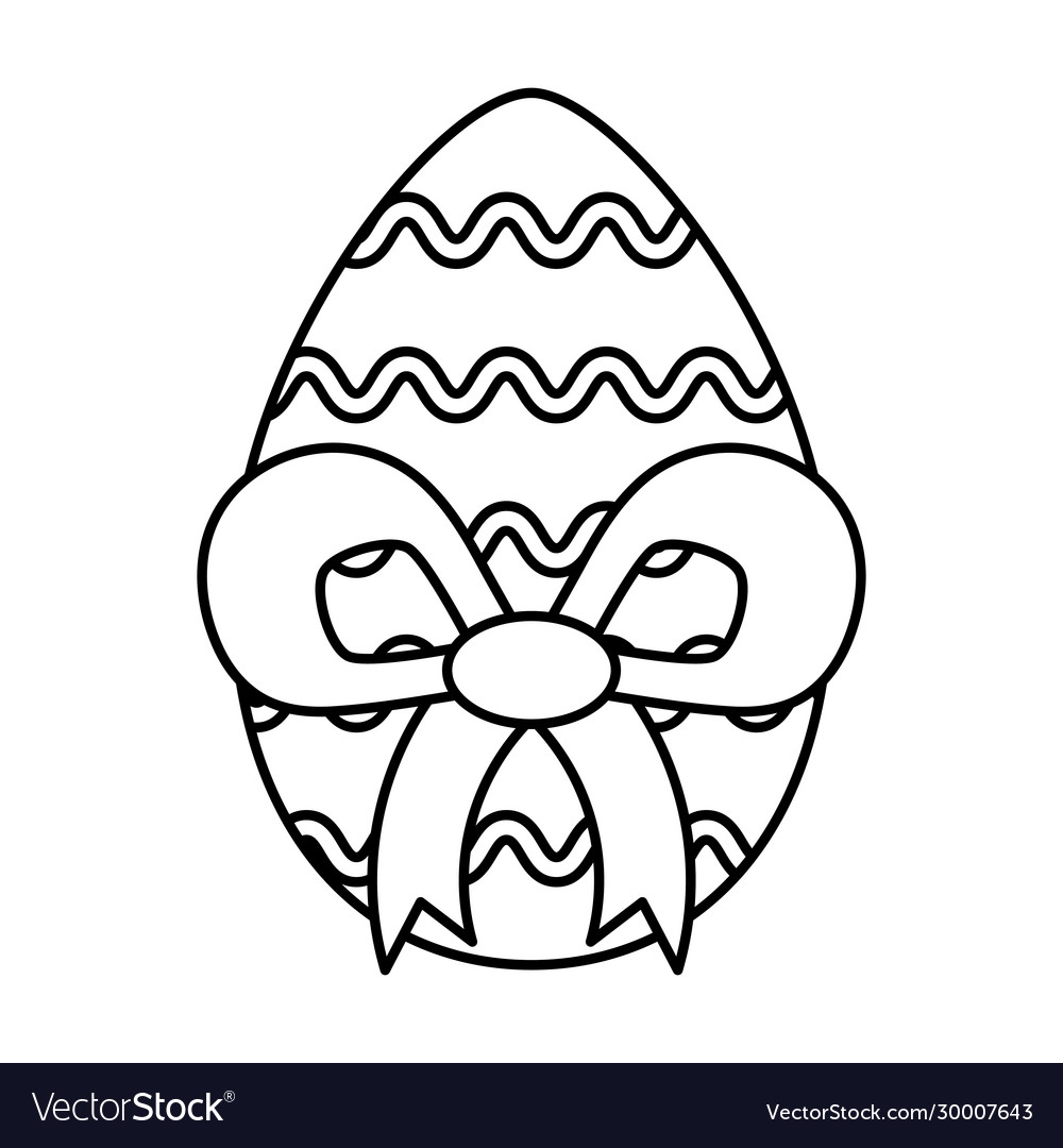 Osterei auf weißem Hintergrund vector image Osterei auf weißem Hintergrund