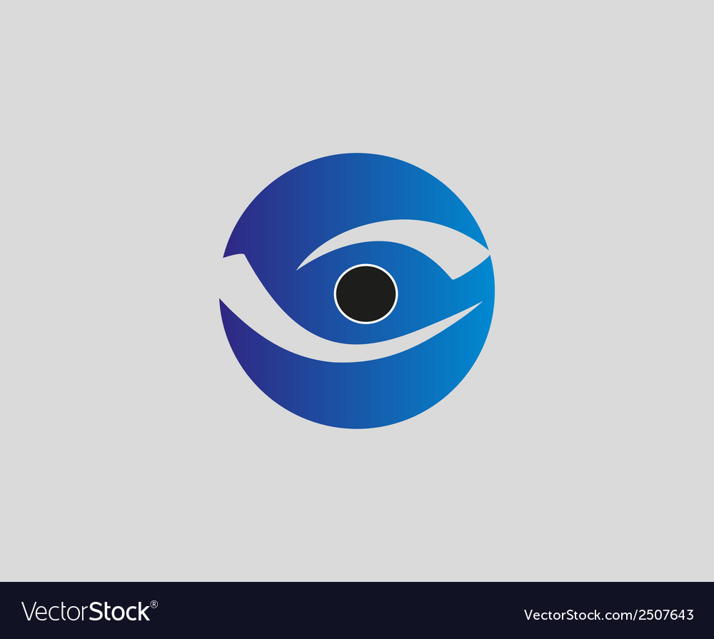 Eye vision logo design template Eye icon Vector Image