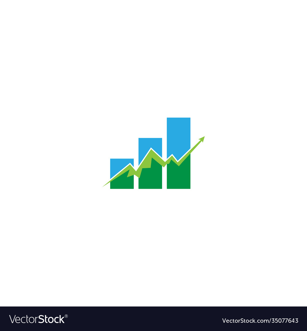 Finanzen und Buchhaltung Diagramm wachsen Logo-Design