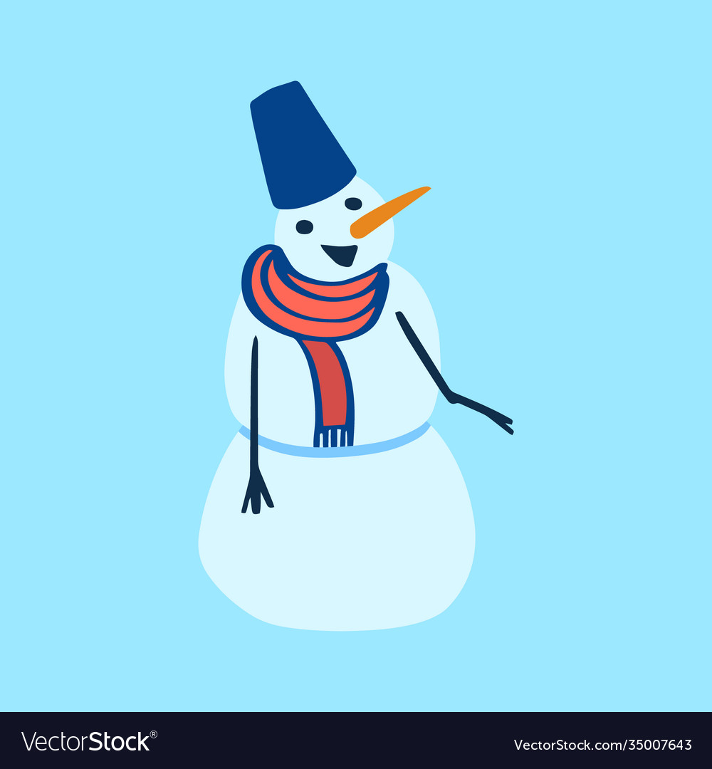 Holiday color doodle snowman-02