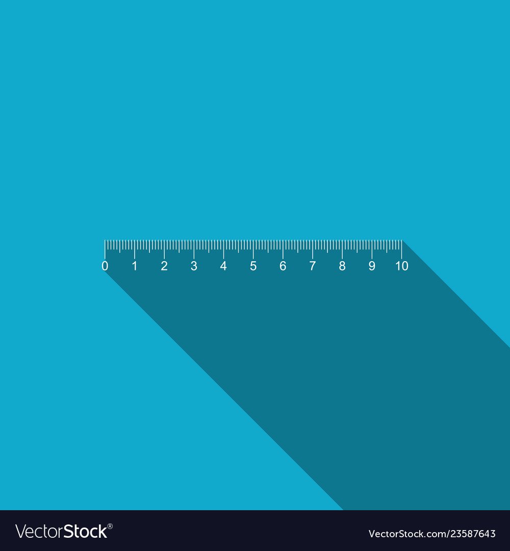 Measuring scale markup for rulers icon isolated vector image Measuring scale markup for rulers icon isolated