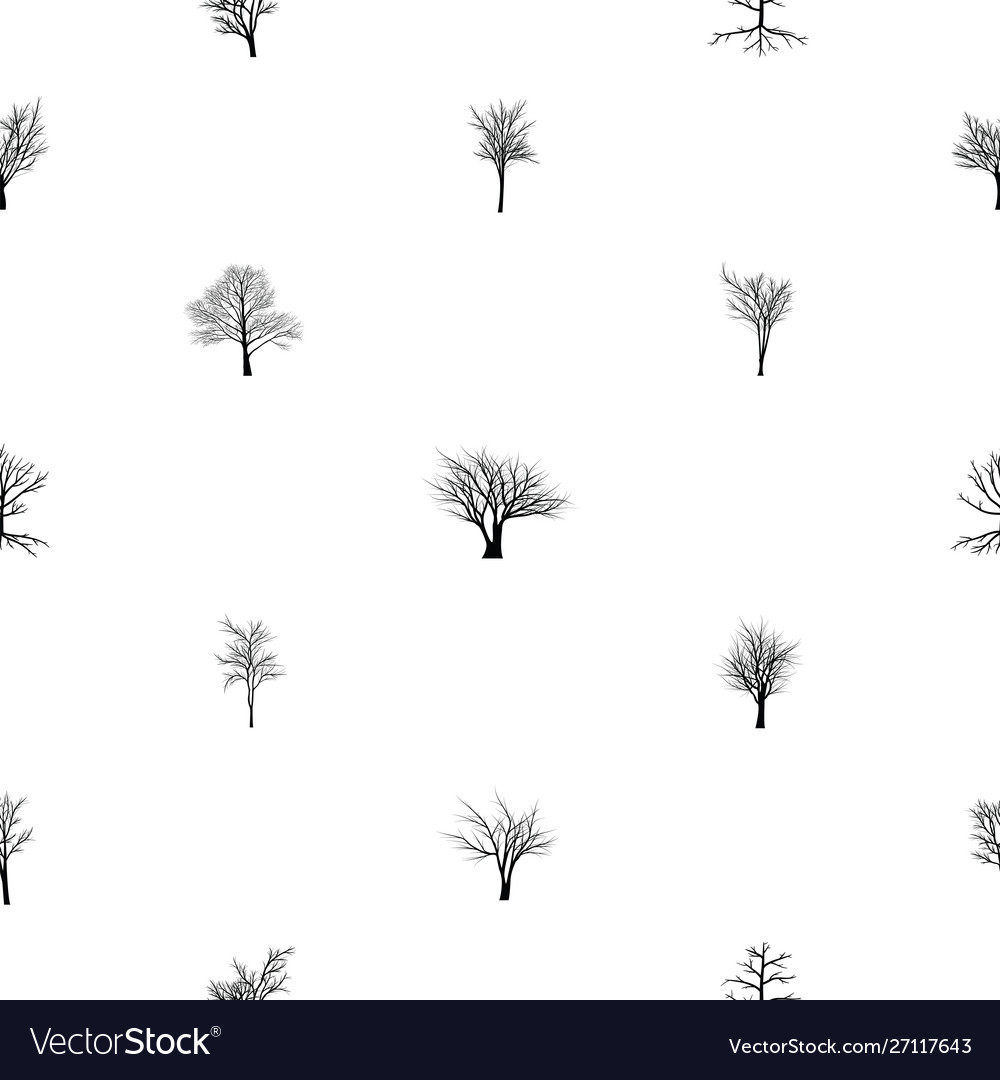 Tree seamless pattern background icon
