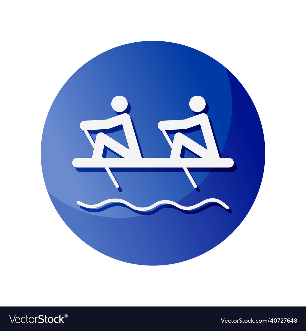 Academic rowing icon a symbol dedicated to sports