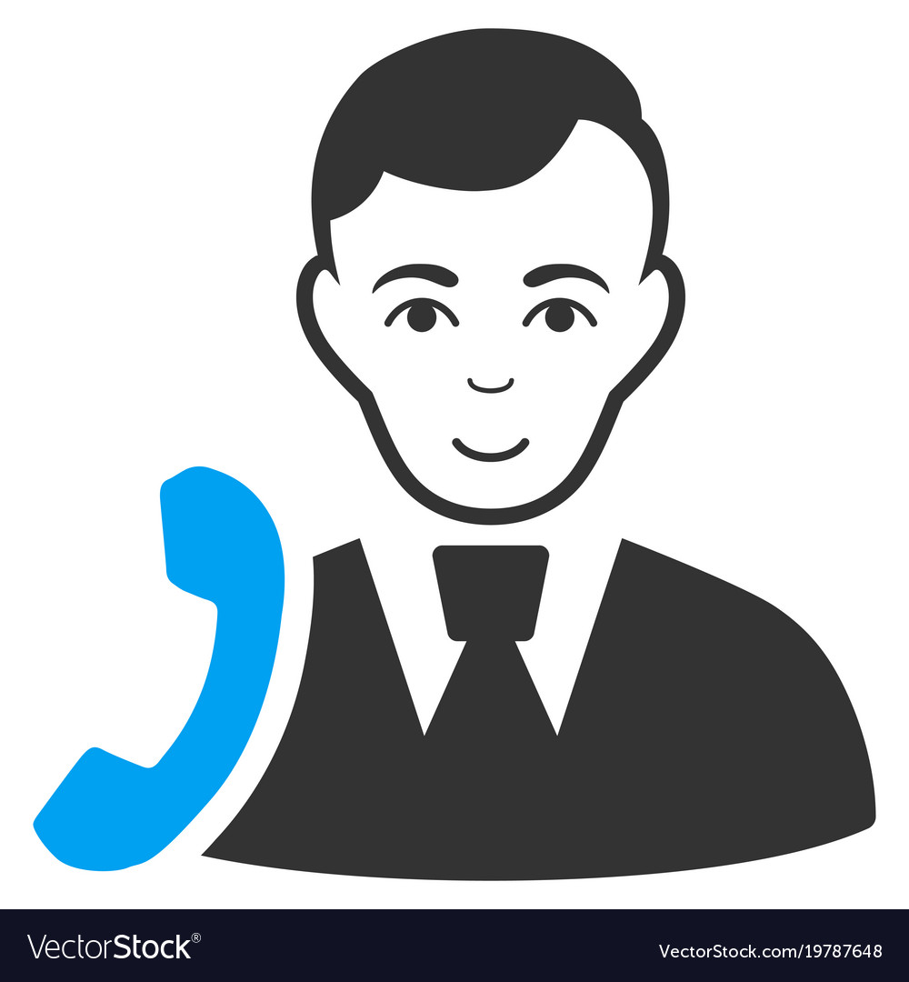 Call manager flat icon