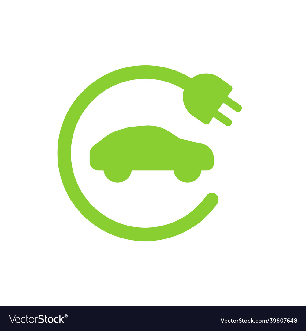 Car electric station icon vehicle energy power Vector Image