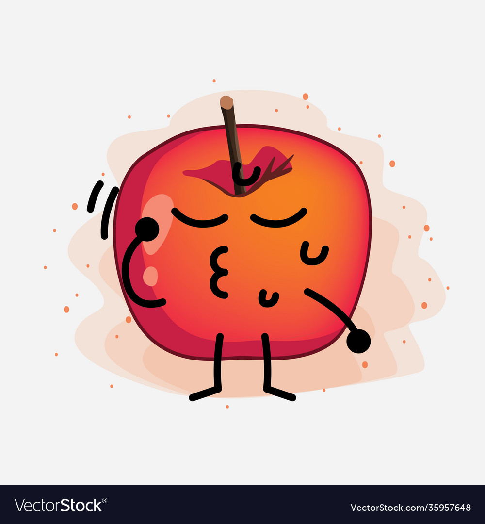 Cute crab apple character