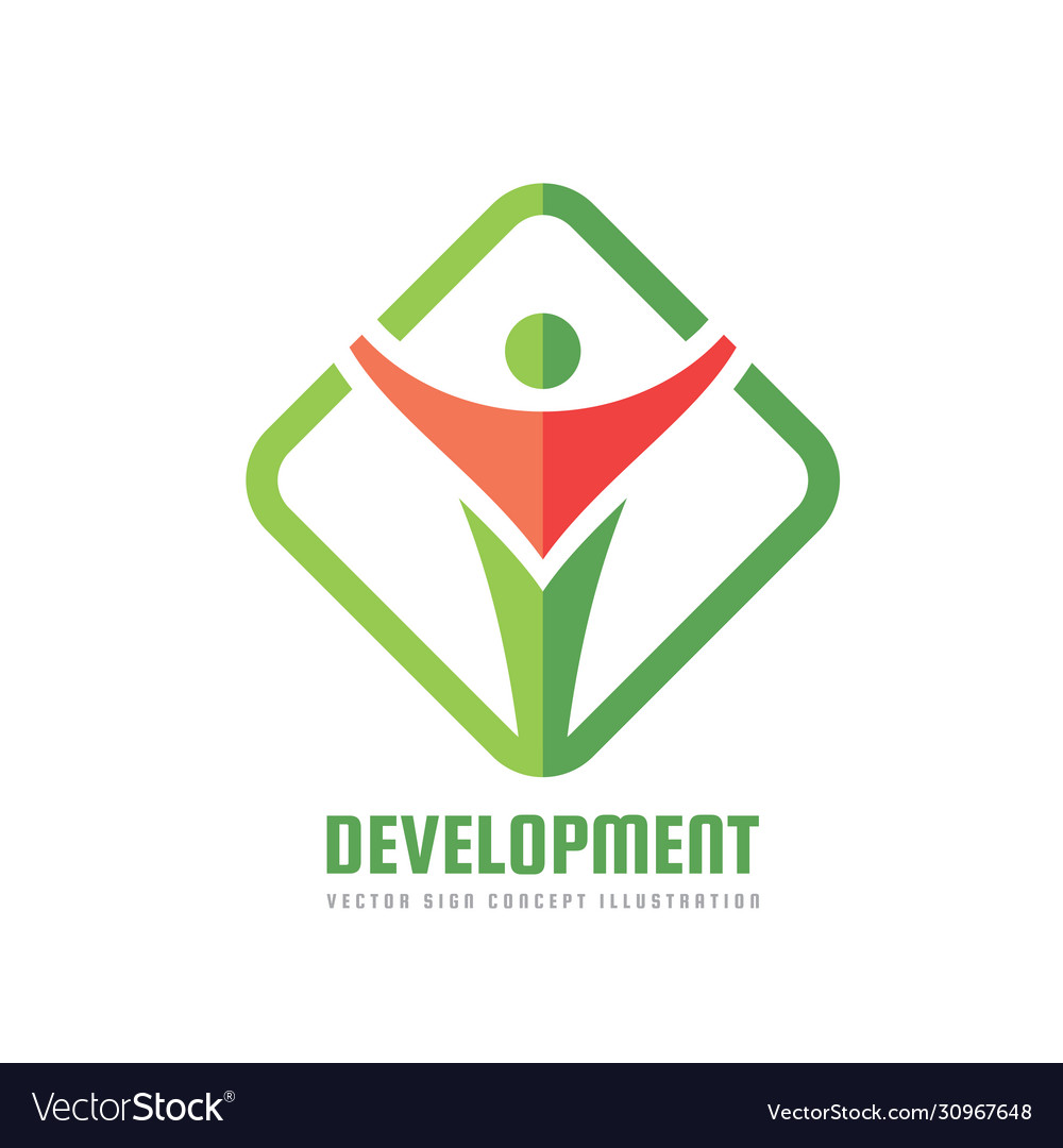 Development - concept logo template Royalty Free Vector