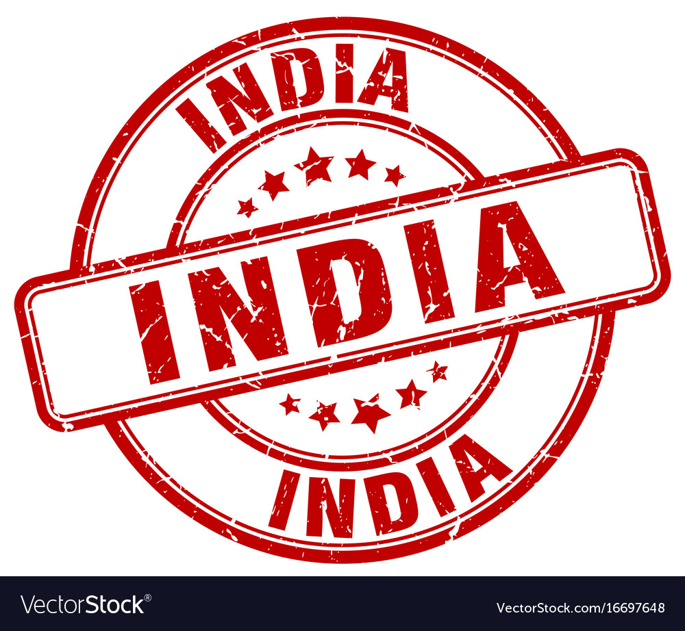 India stamp Royalty Free Vector Image - VectorStock