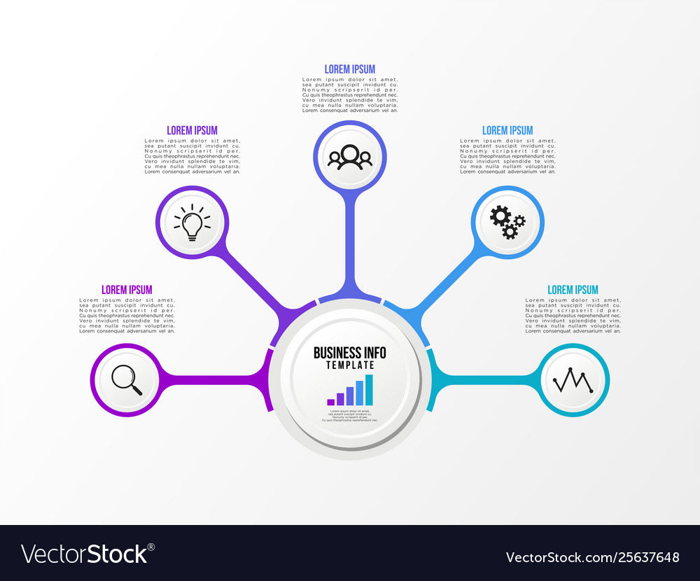 Infographic design template with options steps