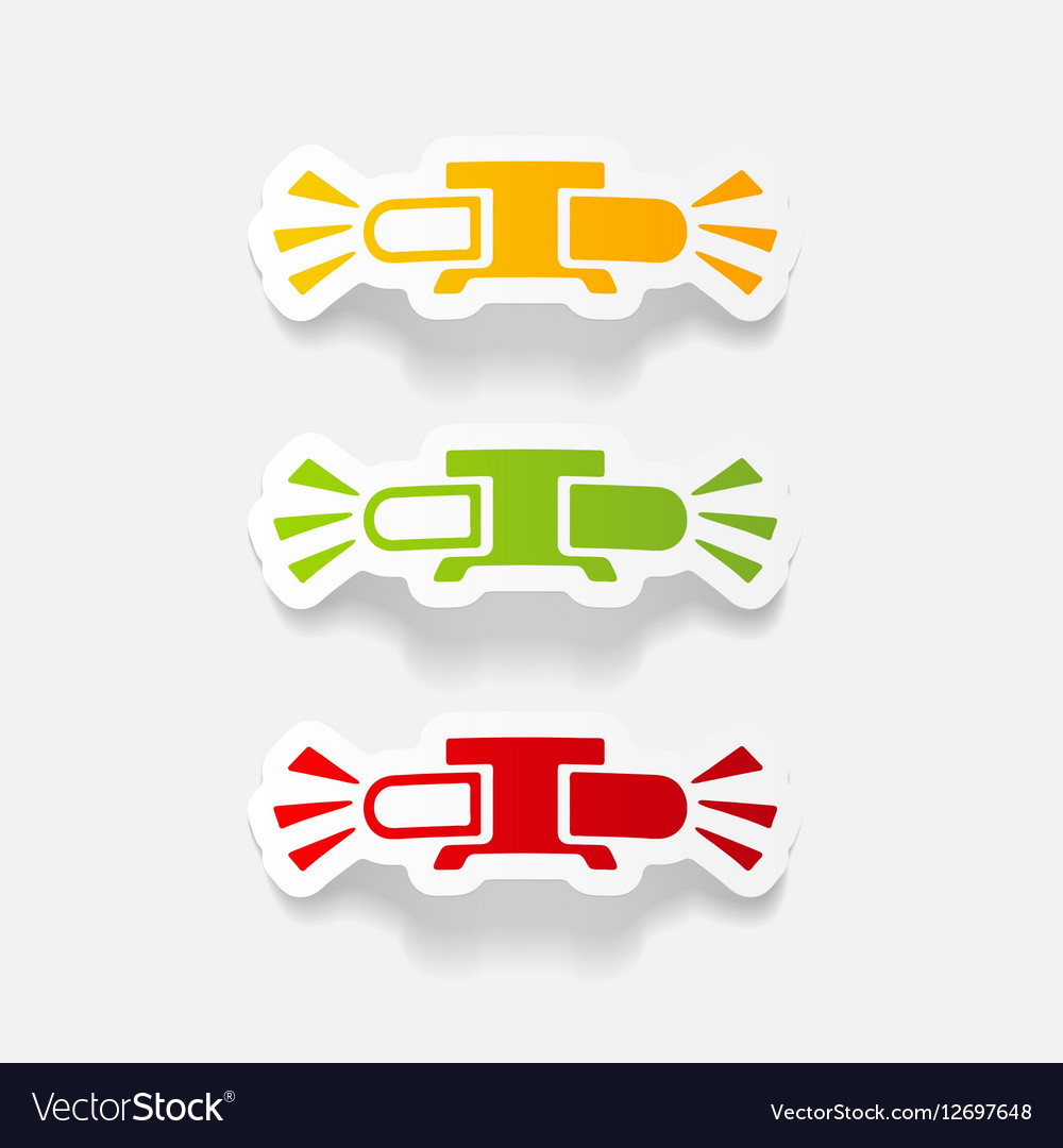 Realistic design element flasher