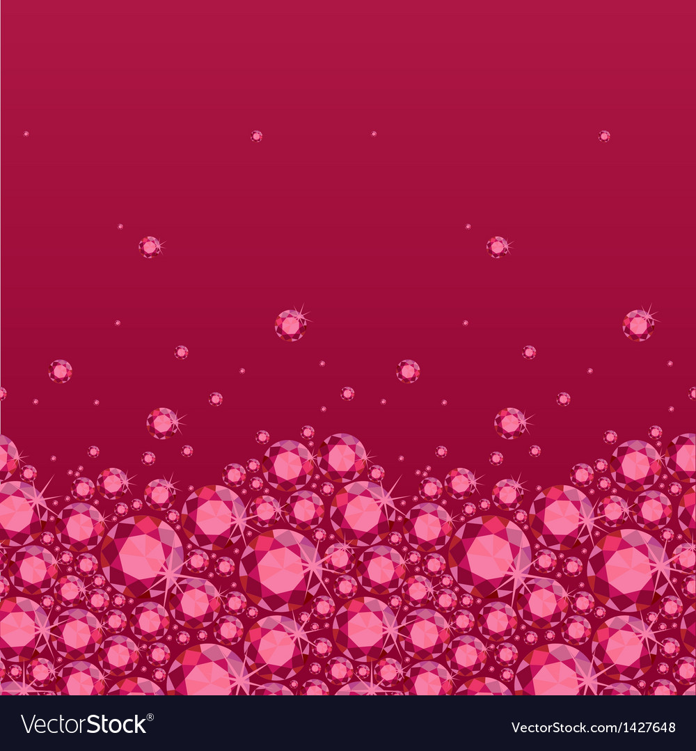 Ruby Heart Seamless Pattern