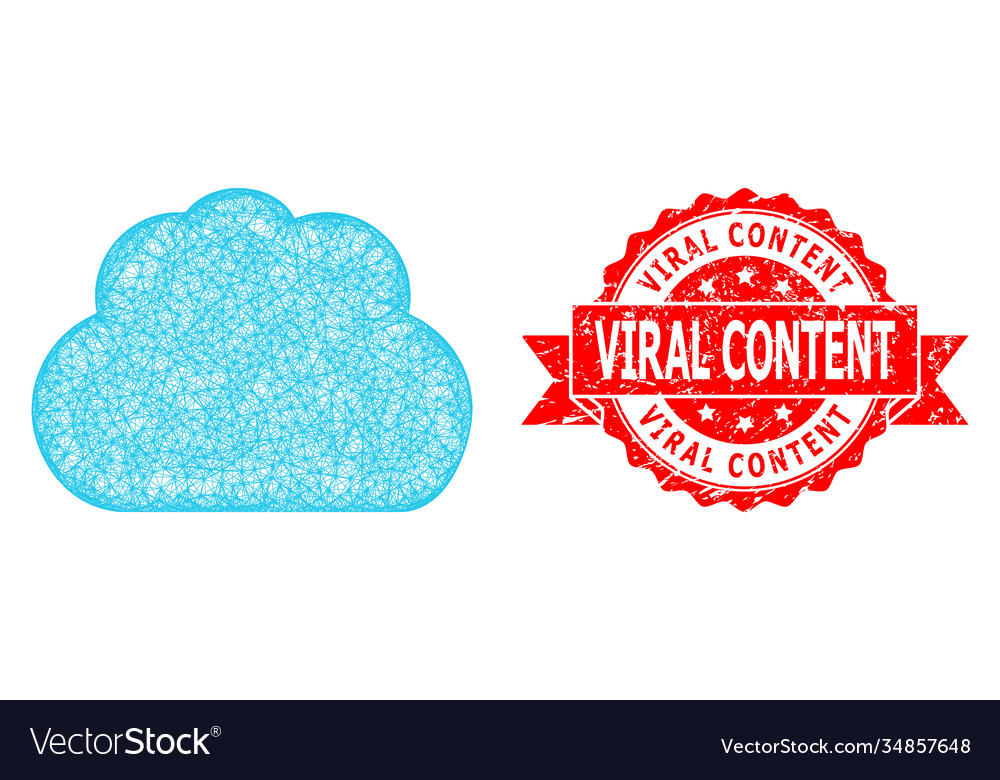 Scratched viral content seal and network cloud