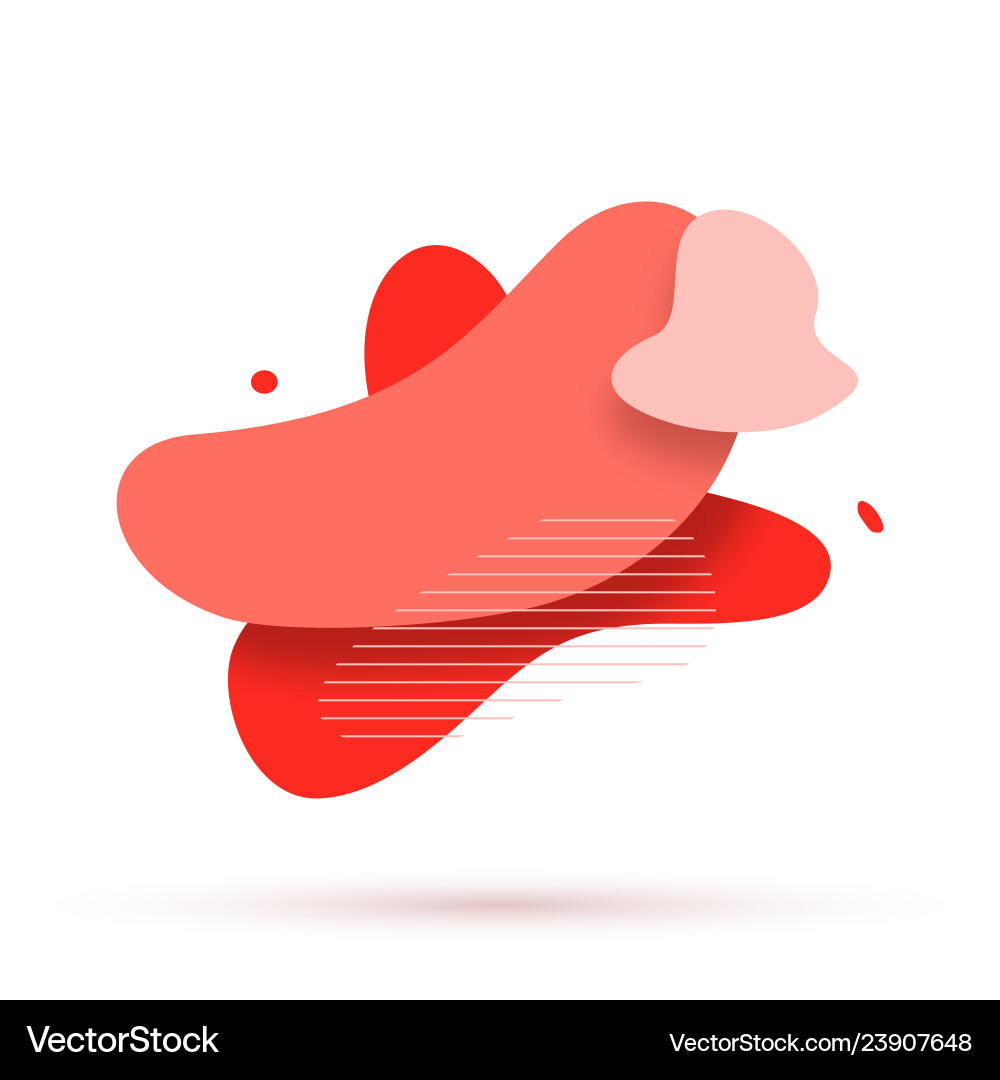 Set abstract liquid shape Royalty Free Vector Image