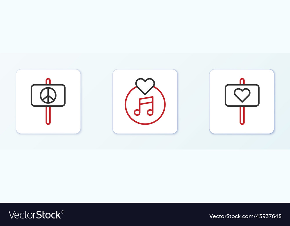 Richten Sie Ruhe und Vinyl-Disk-Symbol