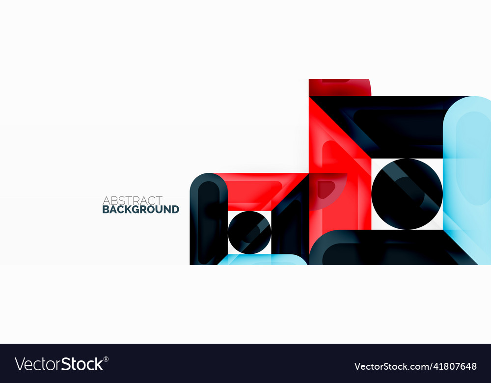 Square and circle minimal abstract background
