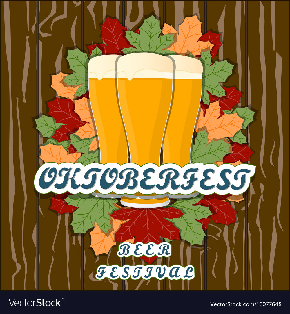 Theme oktoberfest Royalty Free Vector Image - VectorStock