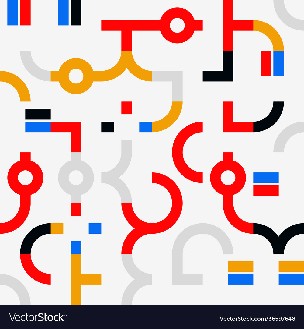 Warm colored circular pattern design vector image Warm colored circular pattern design