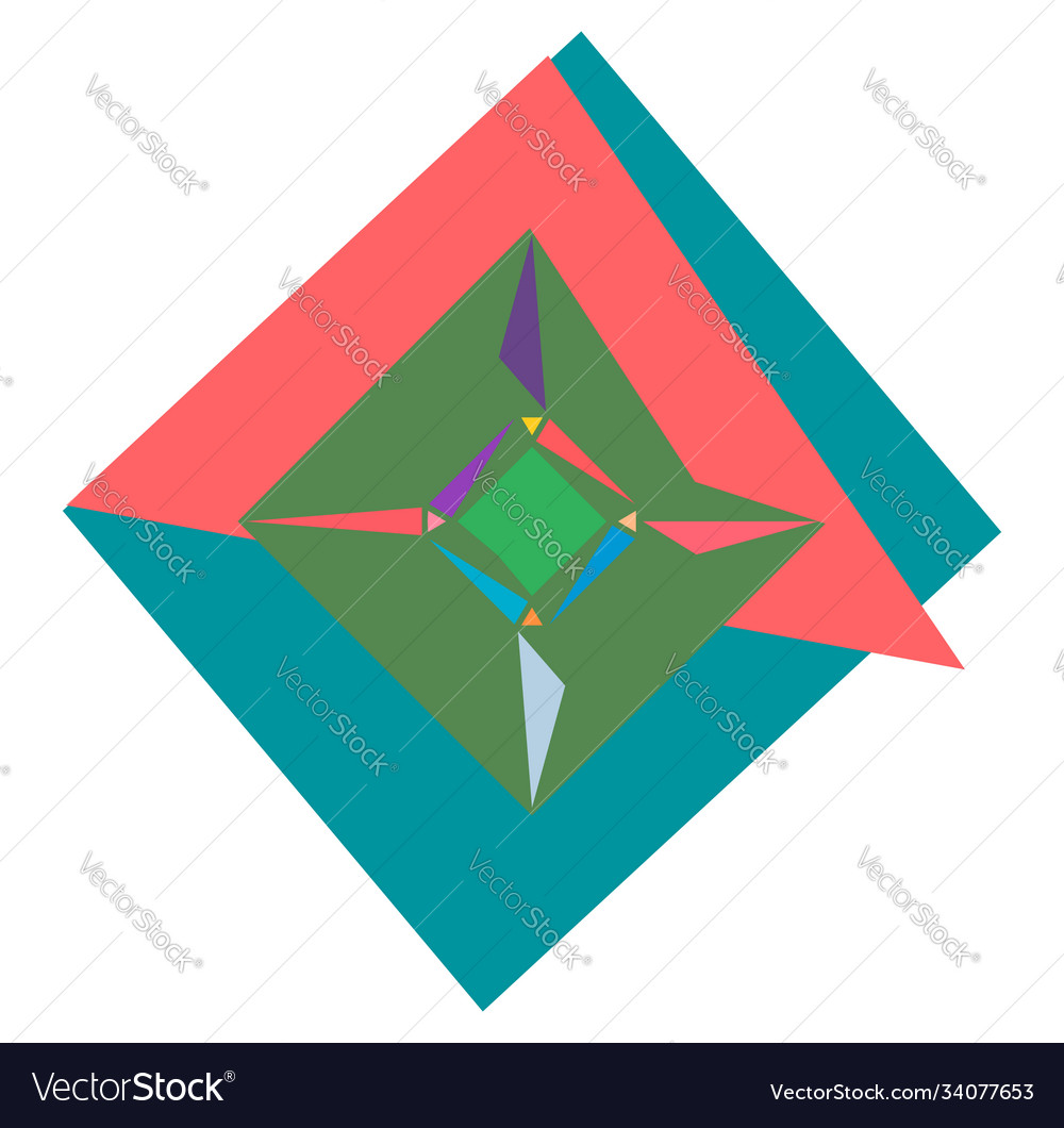 Abstract random geometry shape generative art vector image Abstract random geometry shape generative art