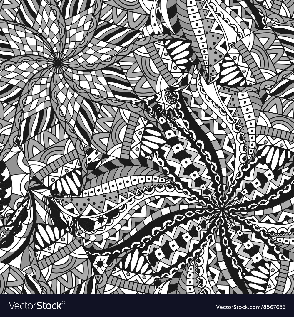 Abstract Stripe & Circle Pattern
