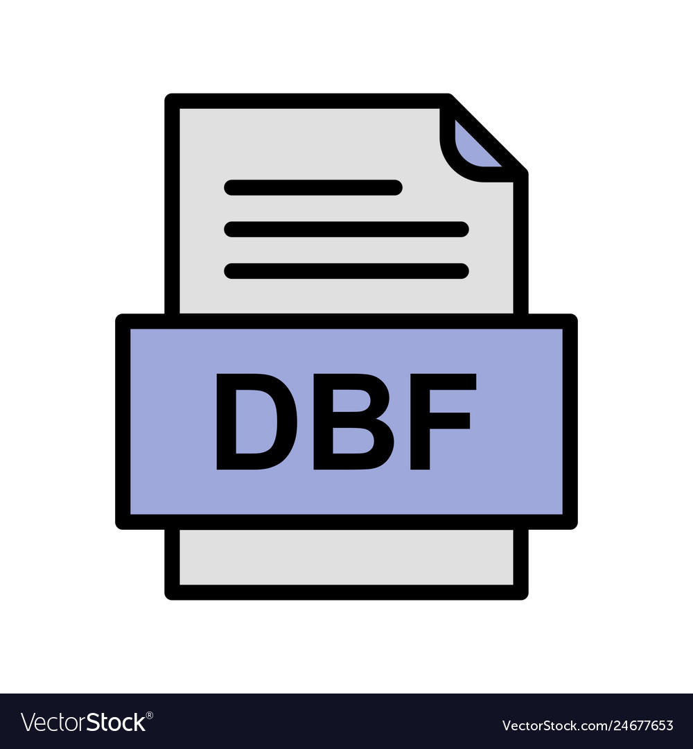 Dbf file document icon