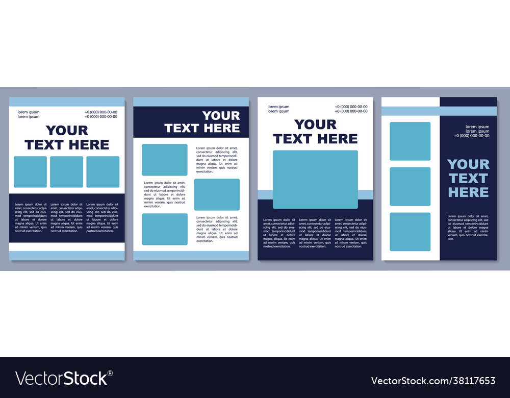 Estate marketing brochure template Royalty Free Vector Image