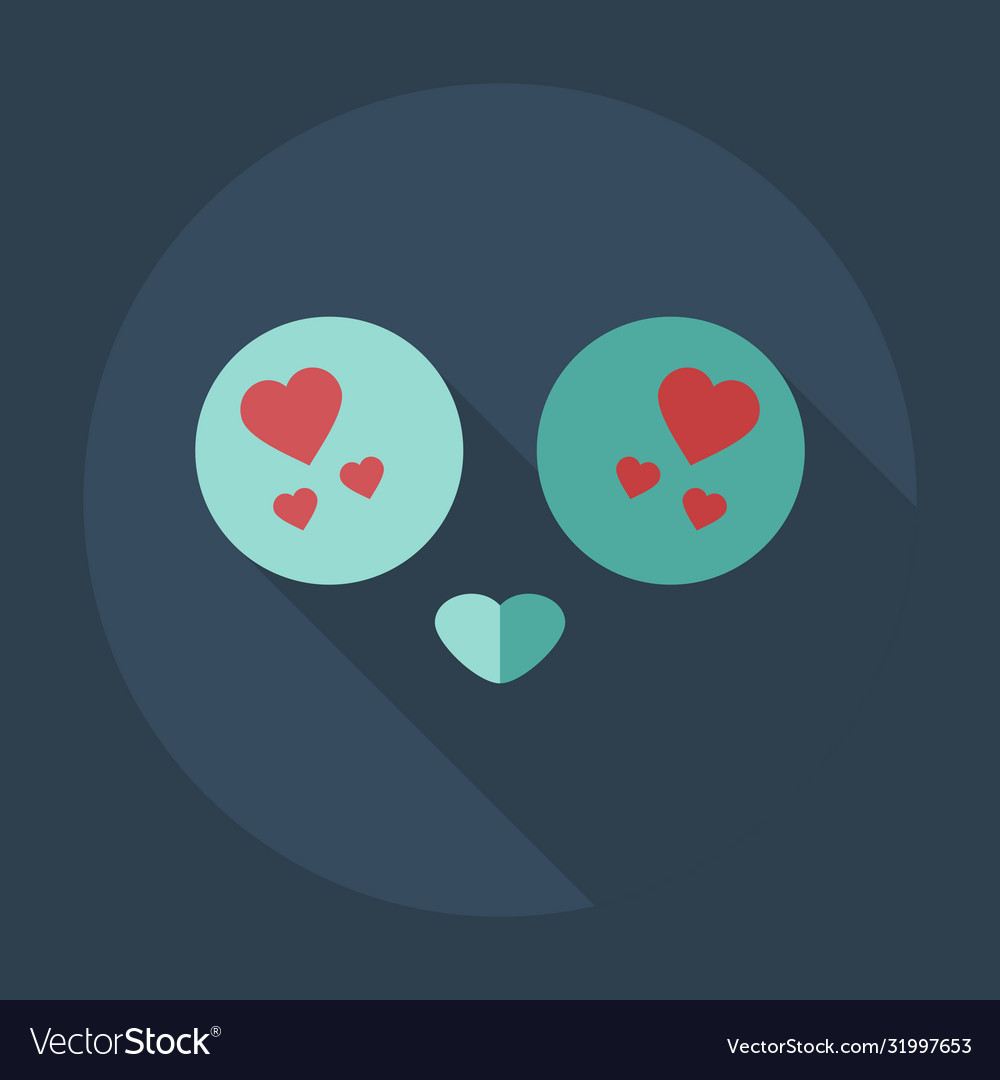 Flat modern design with shadow icons smiley