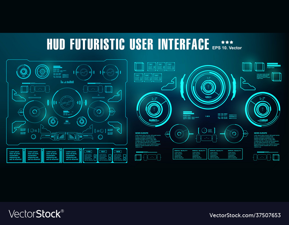 Futuristic Green User Interface Dashboard