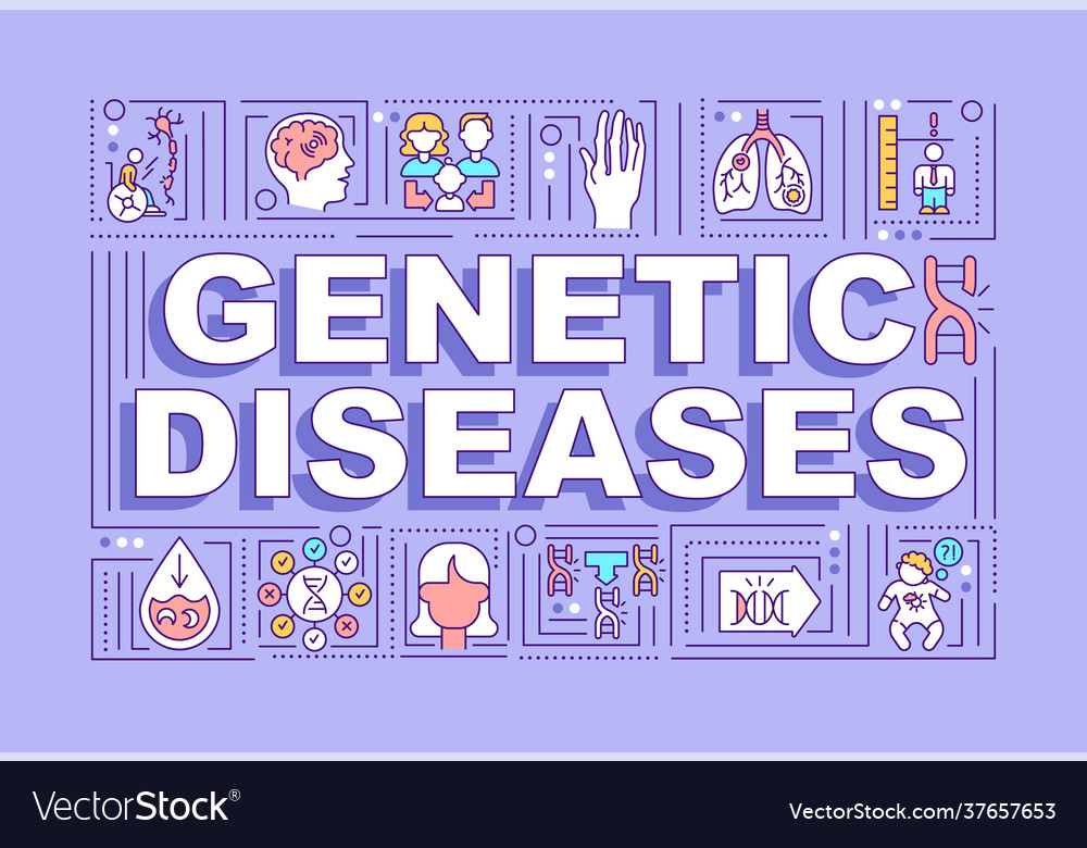 genetic-diseases-word-concepts-banner-royalty-free-vector