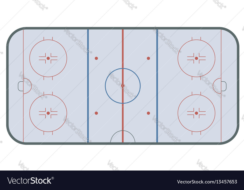 Ice hockey rink Royalty Free Vector Image - VectorStock