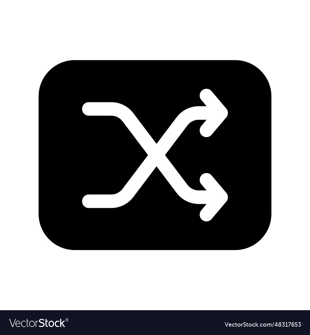 Shuffle icon Royalty Free Vector Image VectorStock