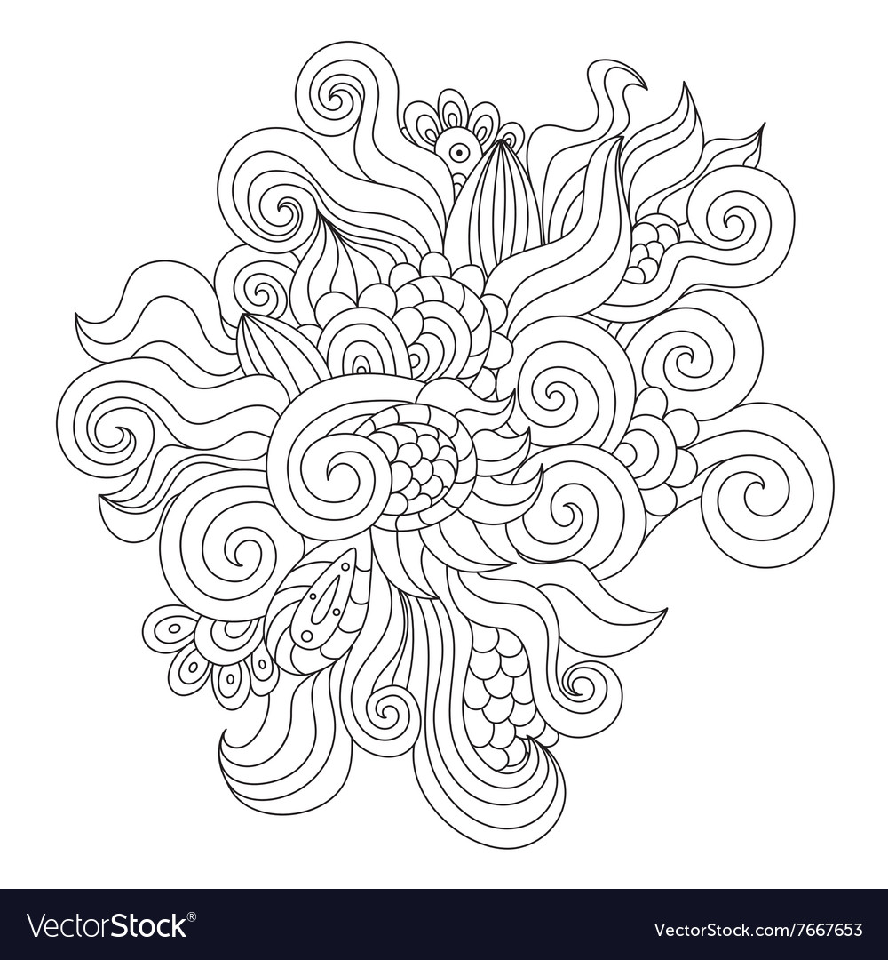 Zentangle Swirl Pattern
