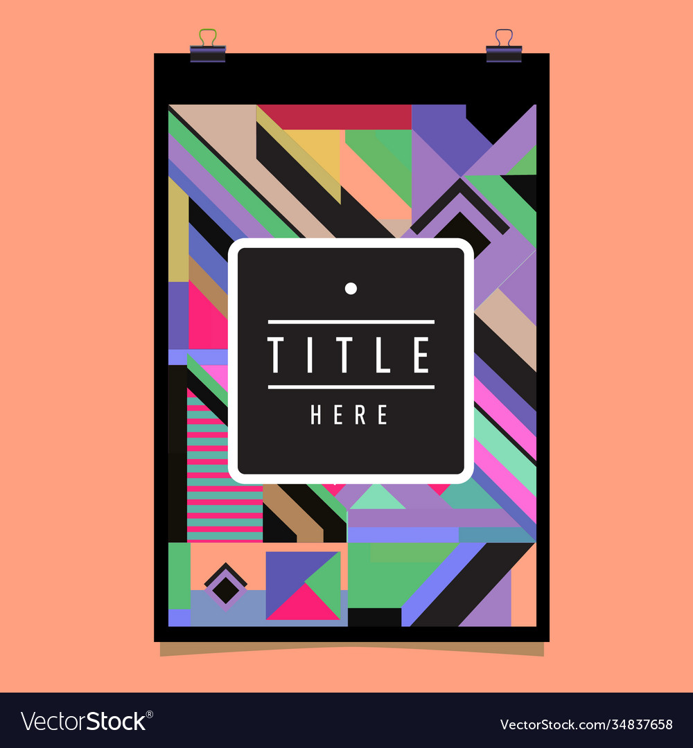 Abstract colorful geometric pattern background Vector Image Abstract colorful geometric pattern background