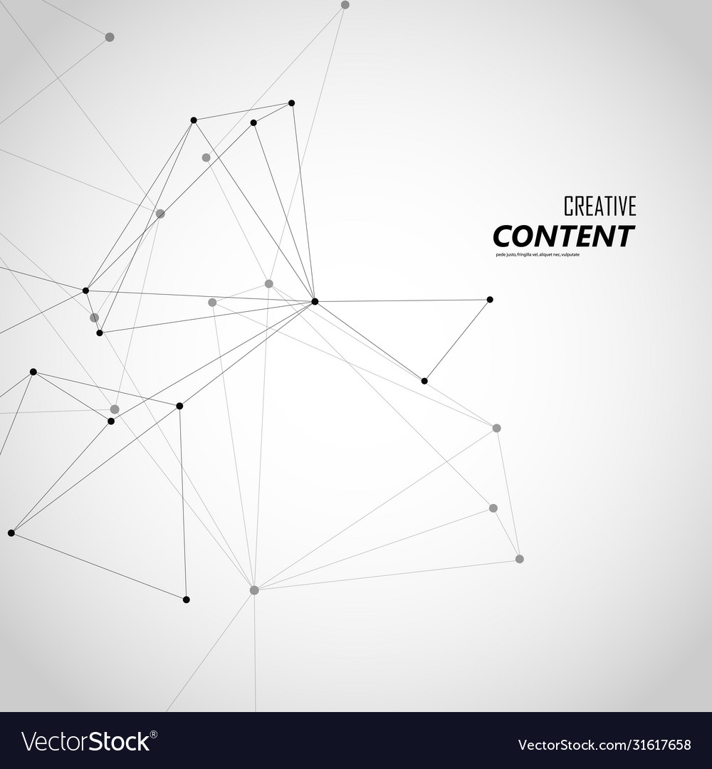 Abstract polygonal background with connected lines vector image Abstract polygonal background with connected lines