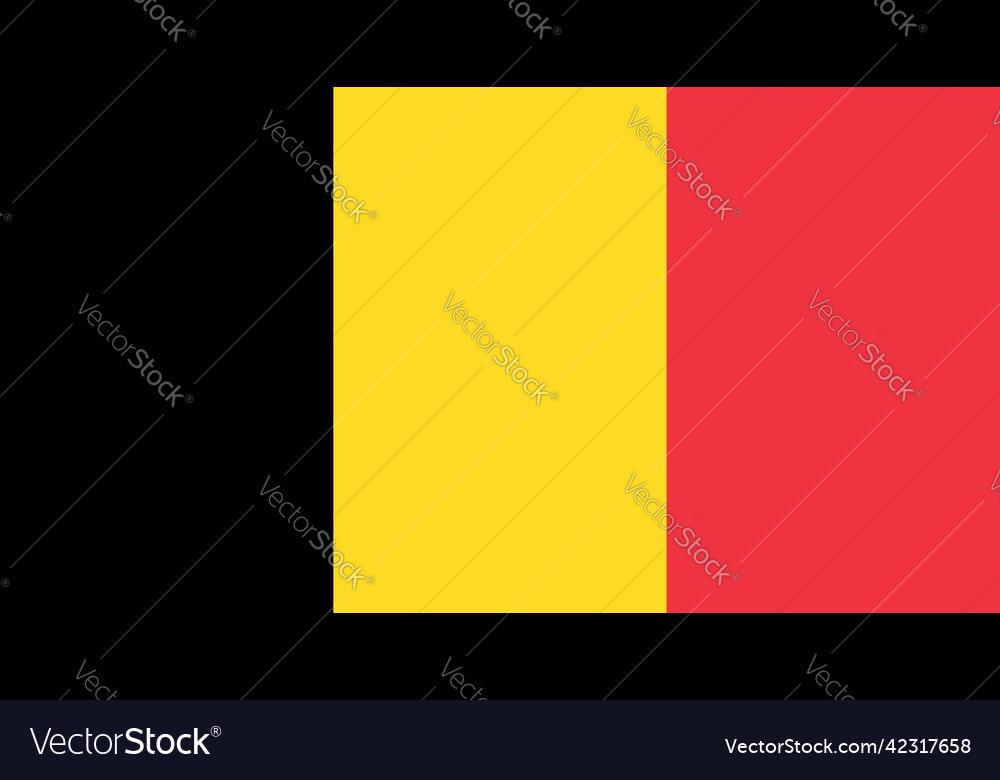 Belgien Flagge mit original rgb Farbe