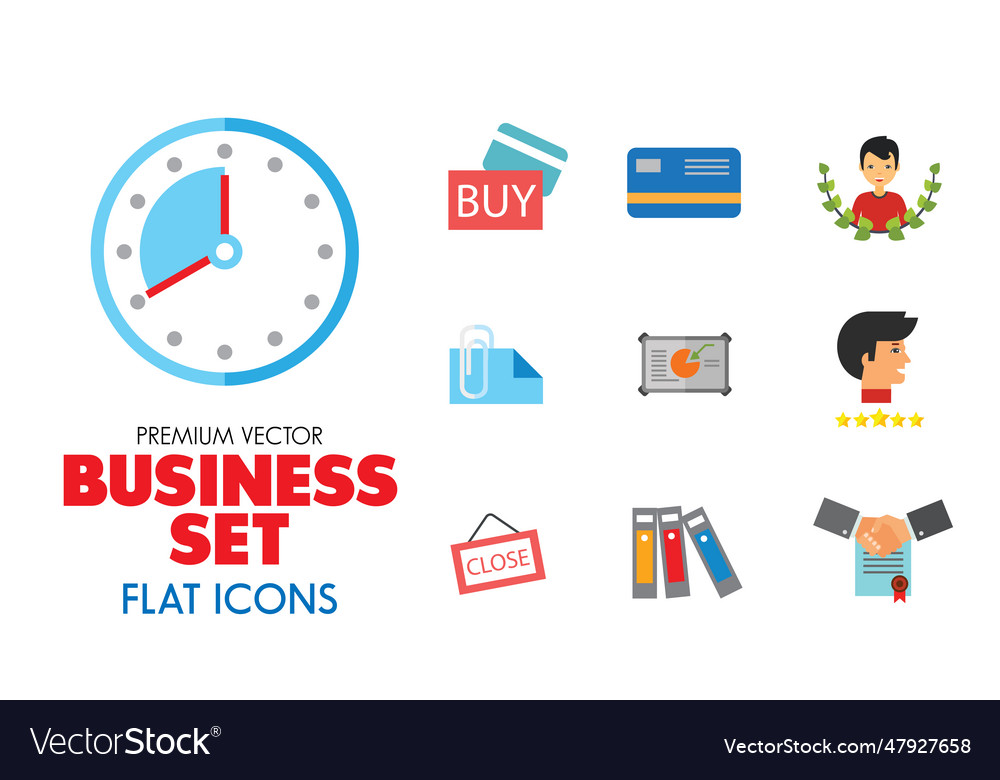 Business icons set