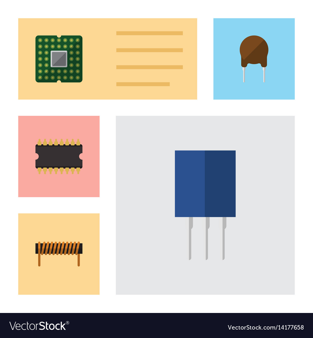 Flat device set of bobbin microprocessor unit