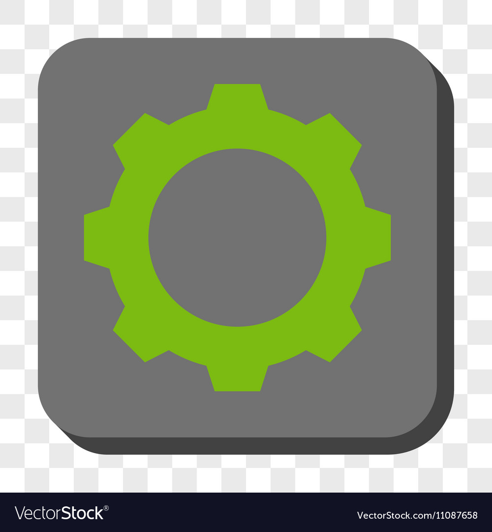 Gear rounded square button