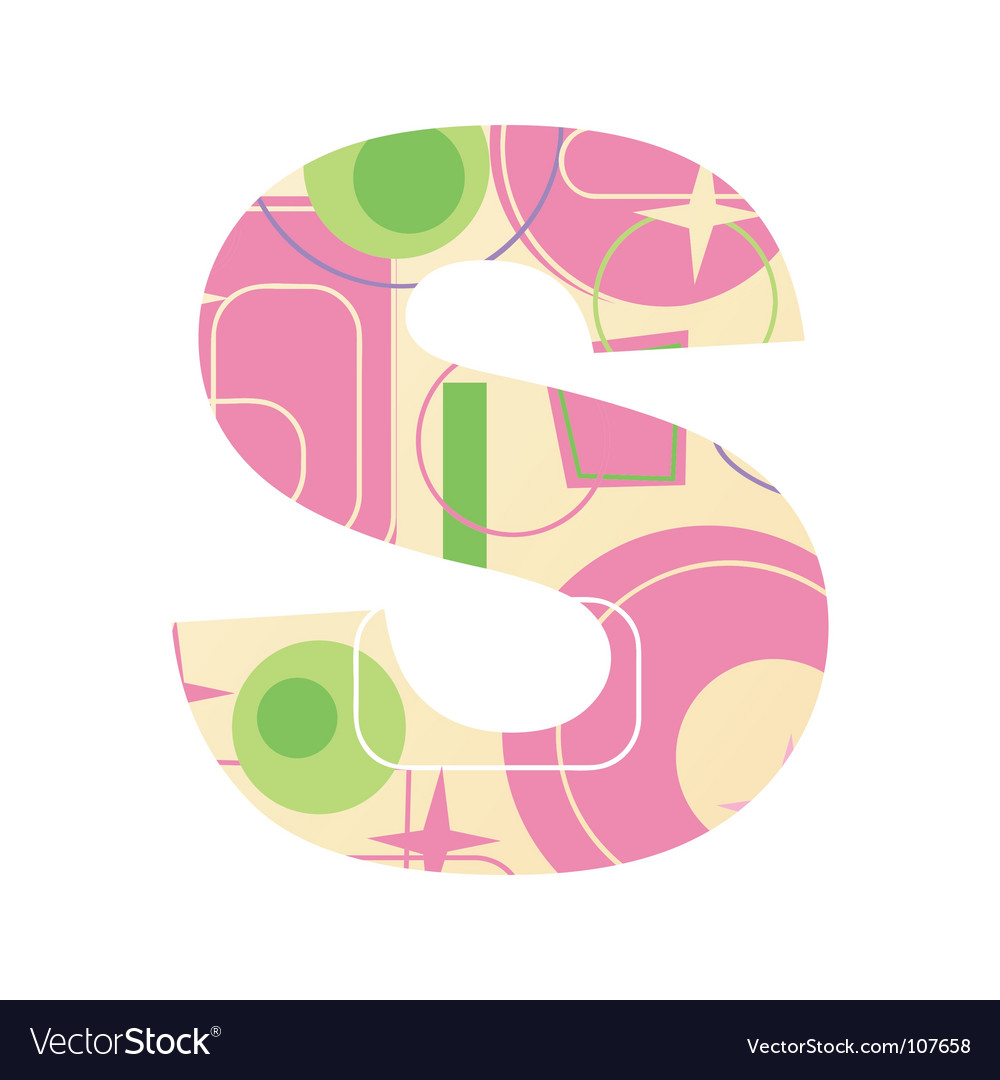 S Royalty Free Vector Image - VectorStock