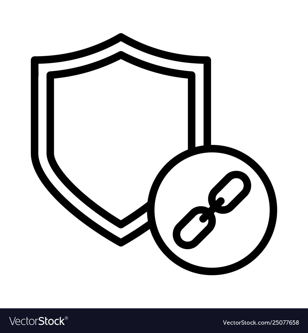 Secure link vector image Secure link