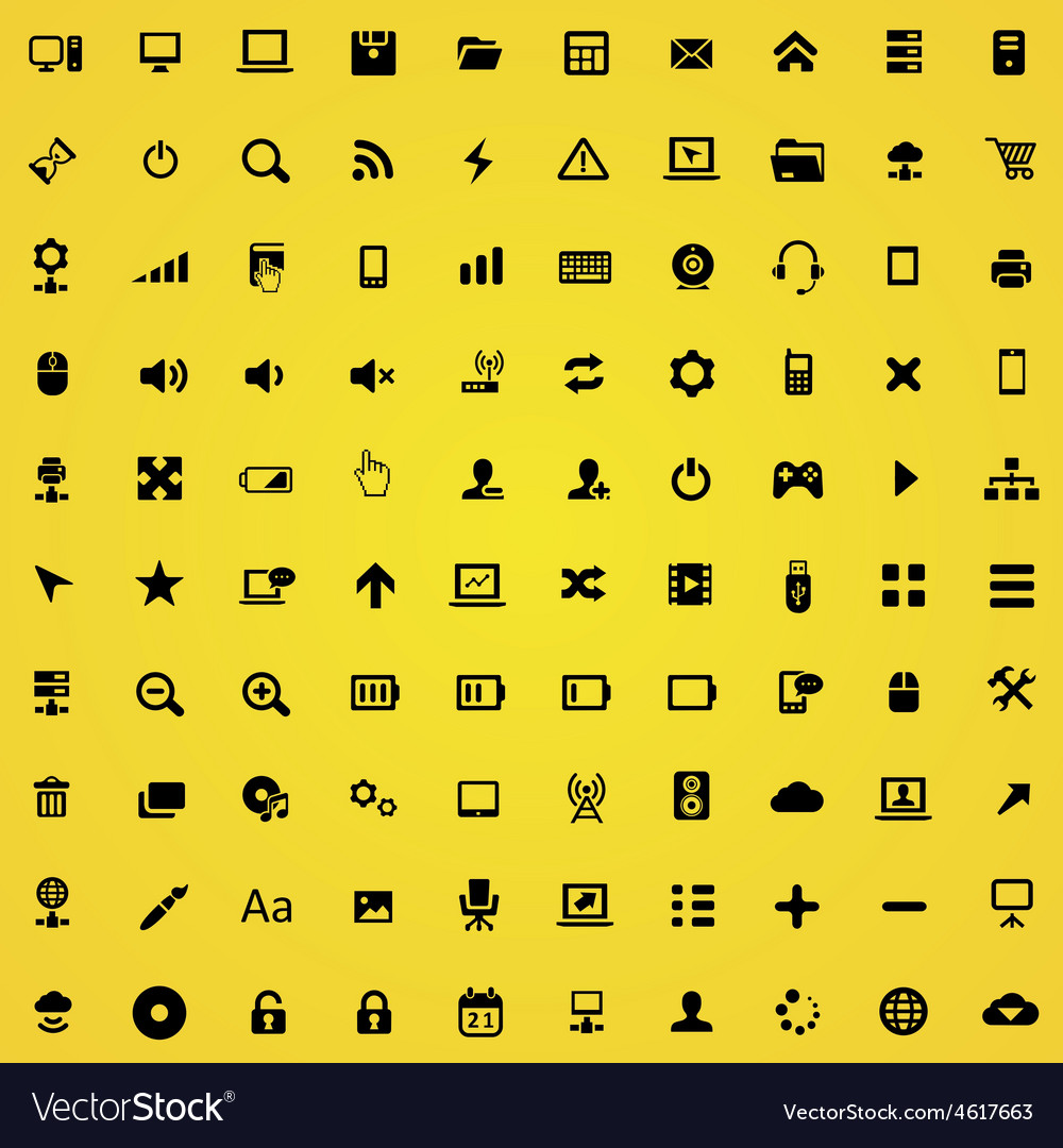 100 computer icons