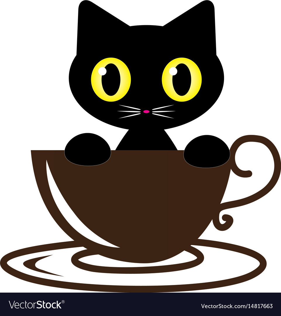 Cute cat icon Stock Vector by ©coffeee_in 95726228