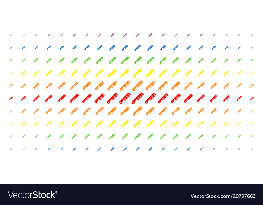 Comb spectrum halftone array