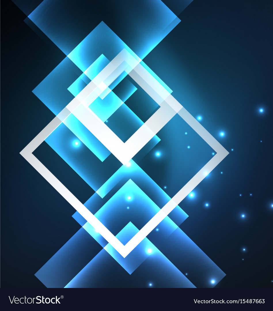 Dark background design with squares and shiny