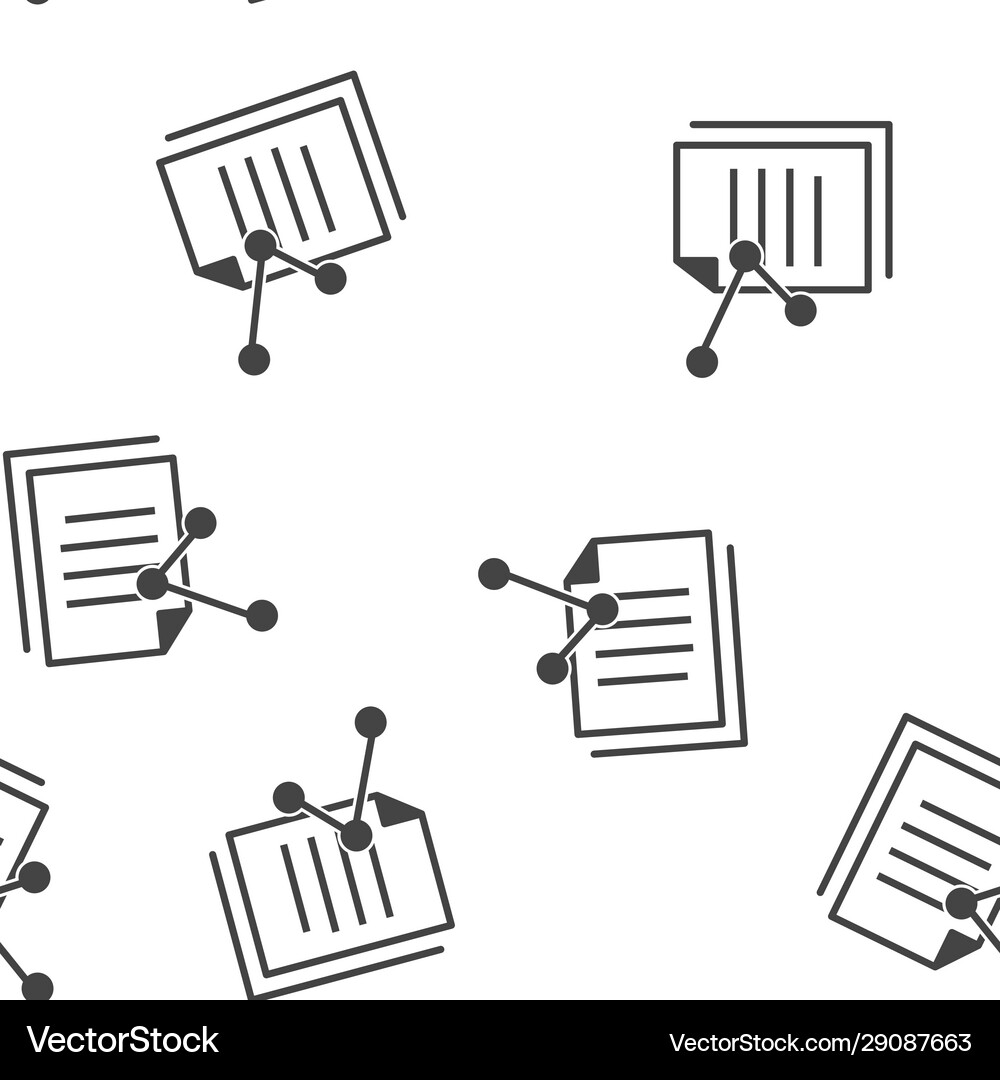 Document transfer icon seamless pattern Royalty Free Vector