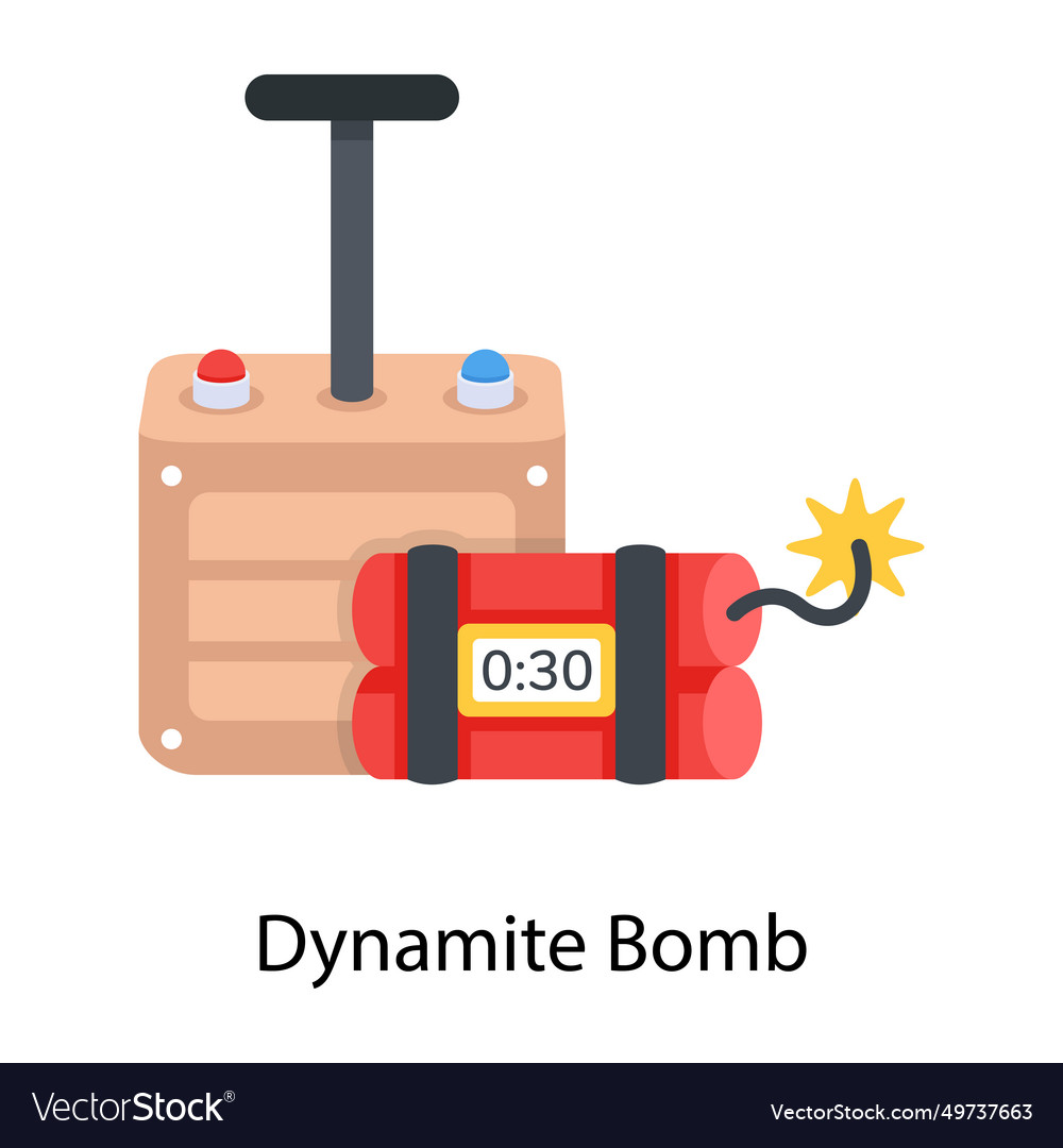Dynamite Bomb Royalty Free Vector Image Vectorstock Dynamite Bomb Royalty Free Vector Image Vectorstock