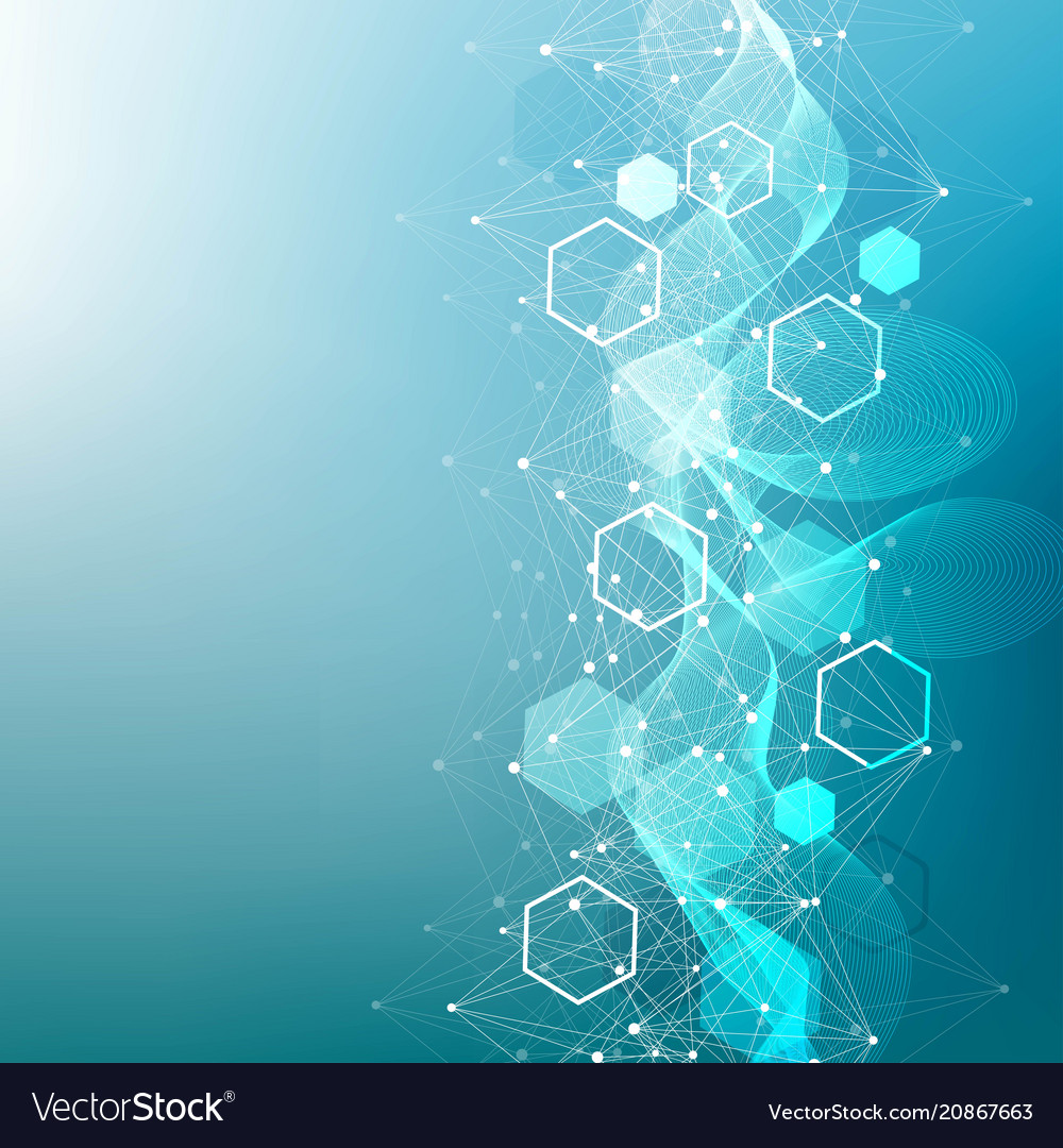 Geometric abstract background with connected line vector image Geometric abstract background with connected line