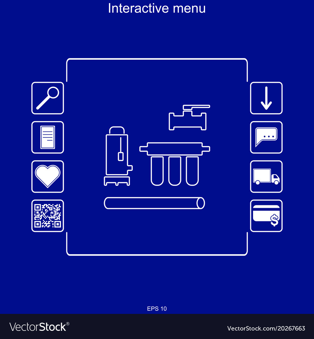 Image of the interactive menu for purchasing