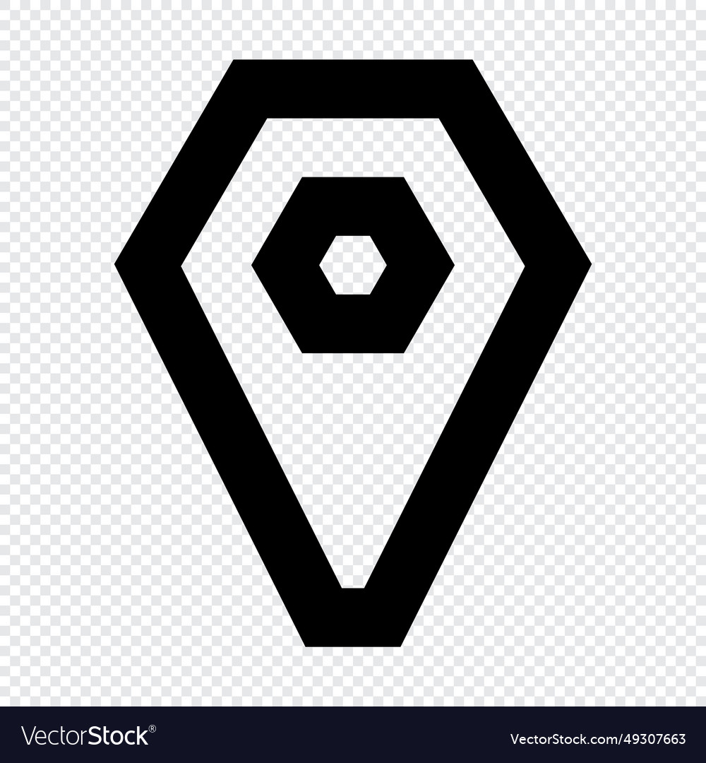 Location icon suitable for website ui design vector image Location icon suitable for website ui design
