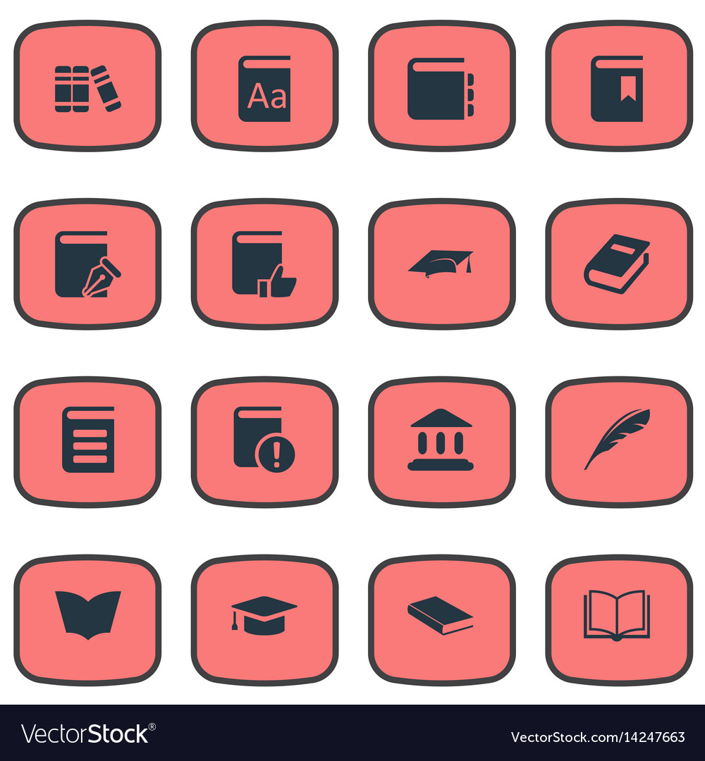 Set of simple knowledge icons